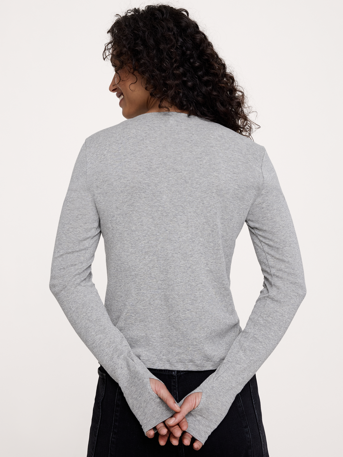 L'image numéro 2 présente T-shirt cardigan en coton léger