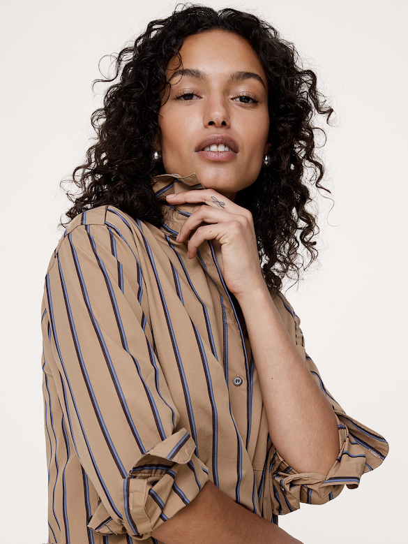 The Oversized Shirt in Cotton Poplin