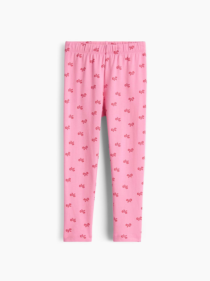 Image 1 of 2, Our favorite mix-and-match essentials go from tummy time to playtime in no time. All made with soft cotton in playful prints and bright colors., Soft, stretch cotton jersey leggings., Elasticized at waist., Allover print., Made with 96% Protocol cotton verified by the U.S. Cotton Trust Protocol, a program which works with farms committed to improving their environmental footprint by minimizing water usage and improving soil health (Claim No. 10127)., Product #1185628