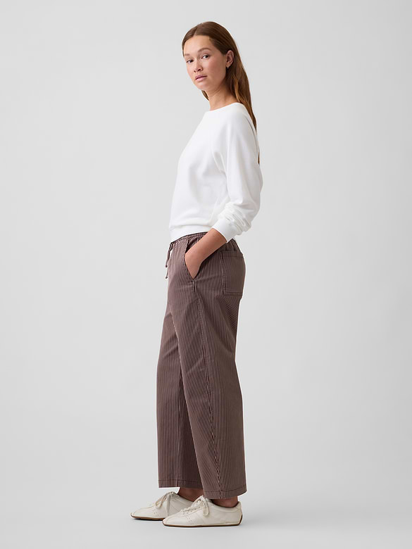 Mid Rise Easy Barrel Khakis