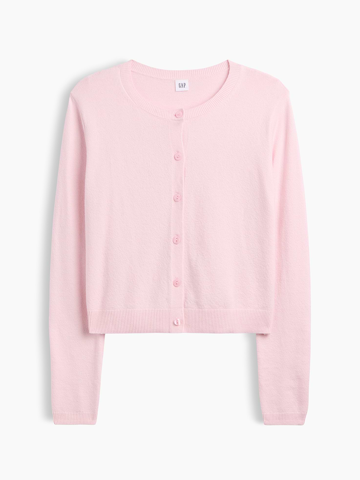 Image number 5 showing, CashSoft Crewneck Cardigan