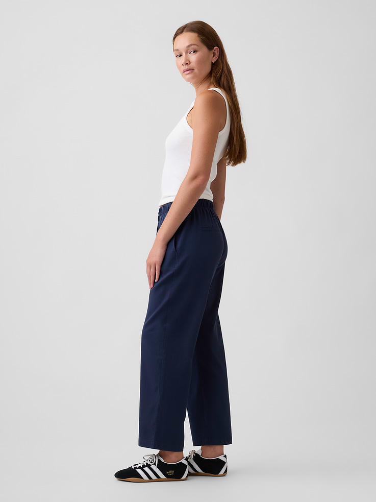 Image number 3 showing, Mid Rise Easy Twill Pants