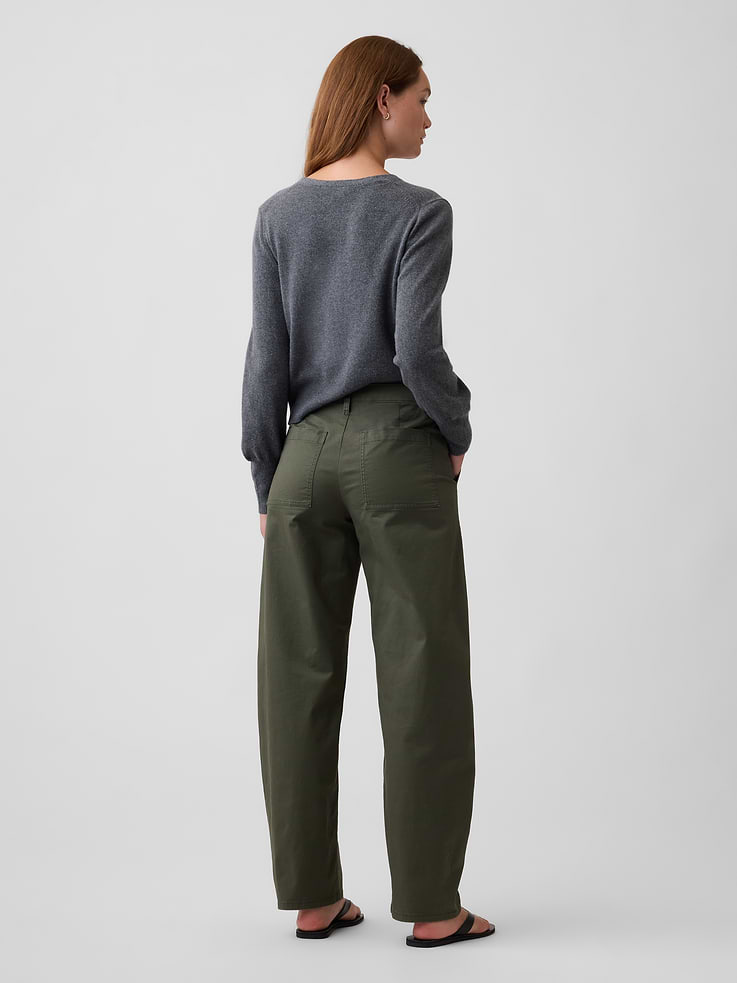 Image number 4 showing, Mid Rise Barrel Khakis