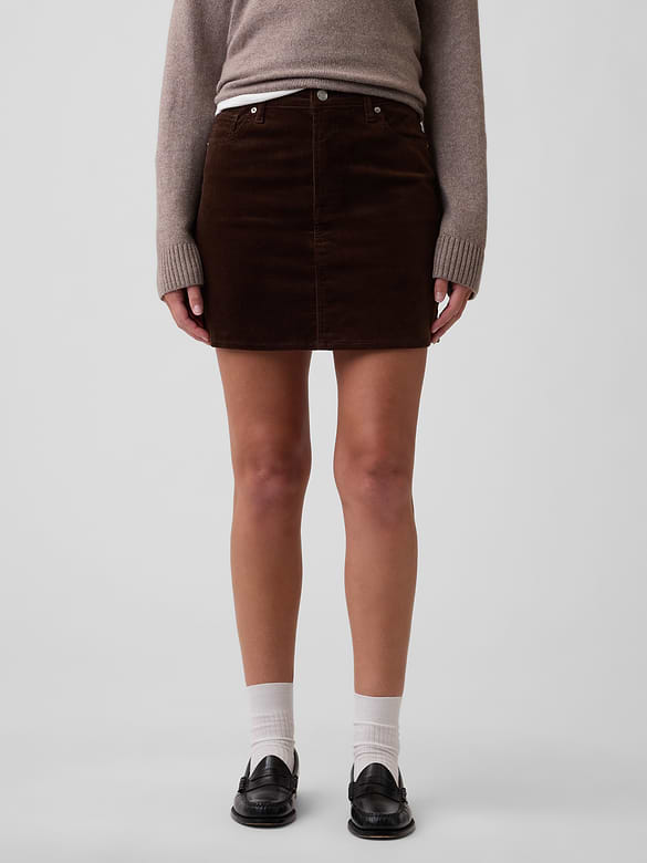 Corduroy Mini Skirt