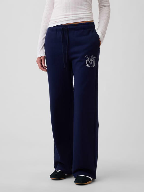 Relaxed Gap Graphic Straight-Leg Sweatpants