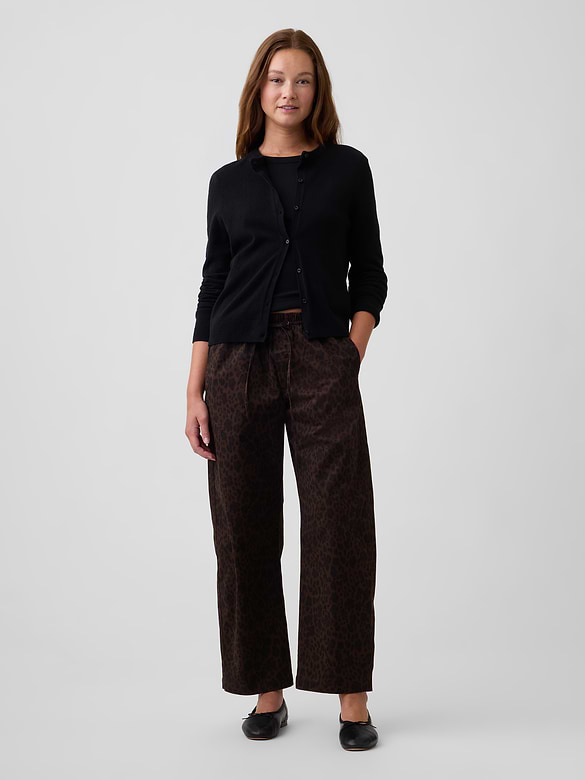 Mid Rise Easy Barrel Khakis