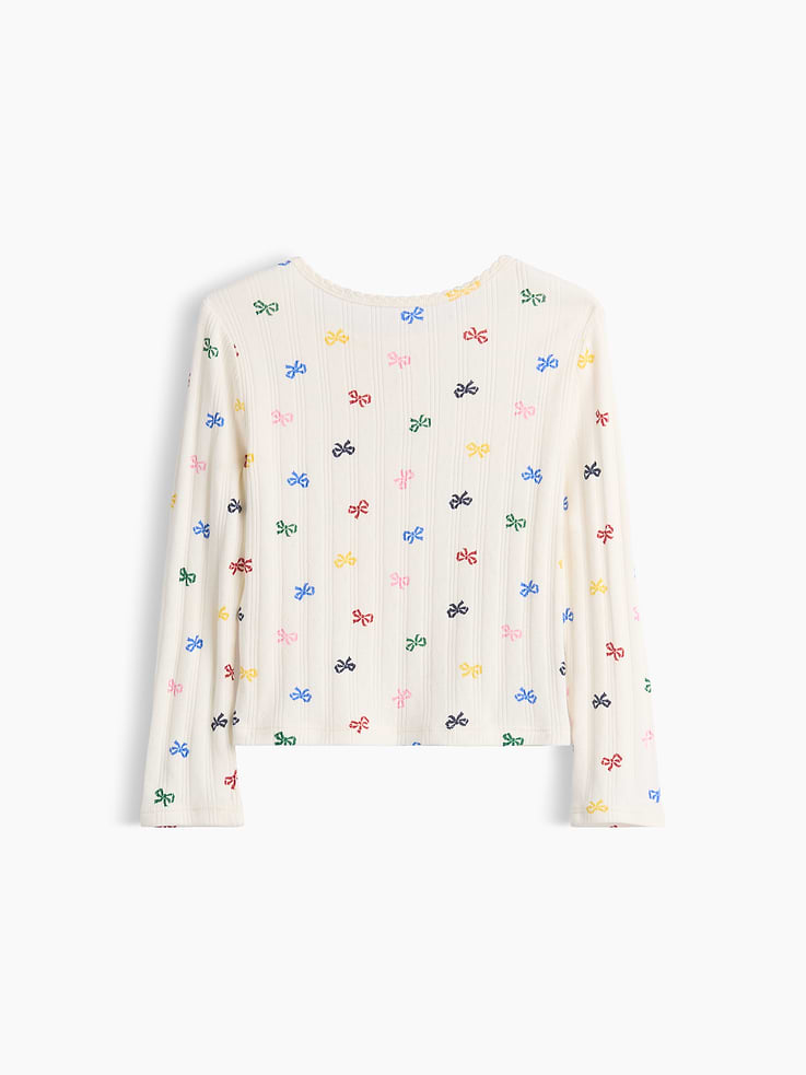 Image 2 of 2, Baby & Toddler Pointelle Rib T-Shirt
