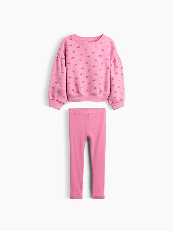 Baby & Toddler Sweatshirt & Rib Leggings Set