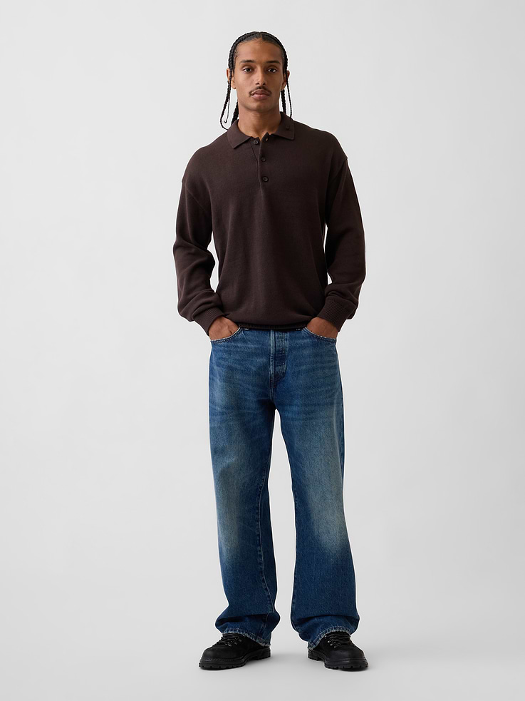 Image number 2 showing, Relaxed Polo Sweater