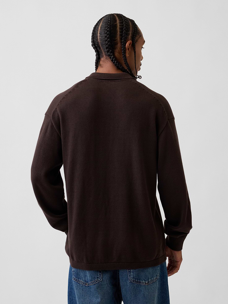 Image number 3 showing, Relaxed Polo Sweater