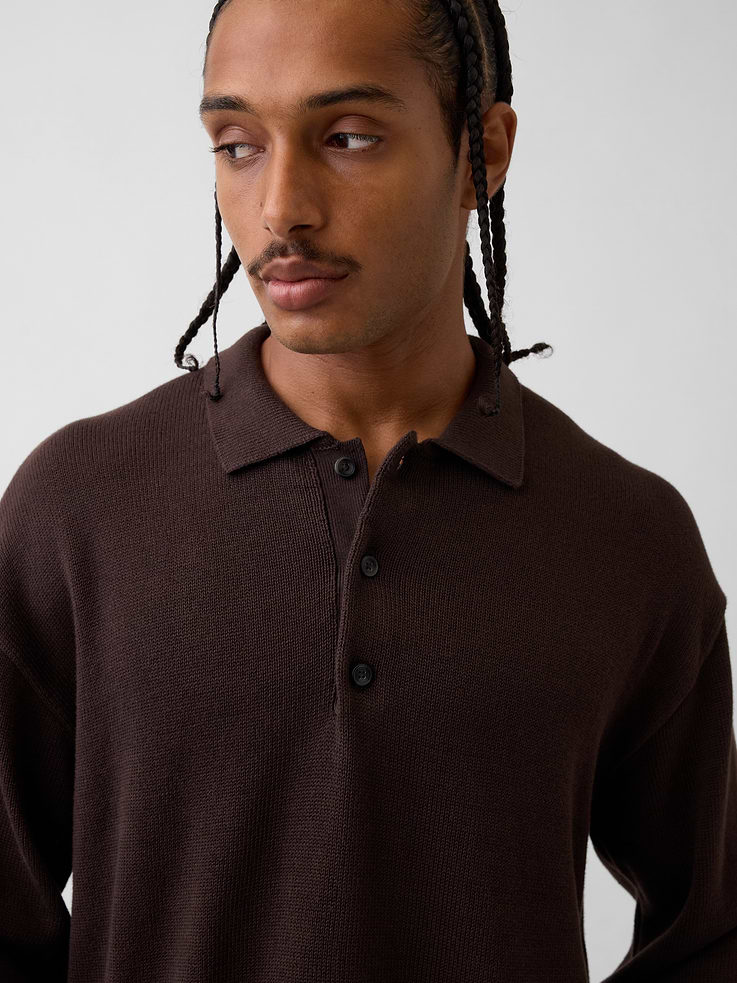 Image number 4 showing, Relaxed Polo Sweater