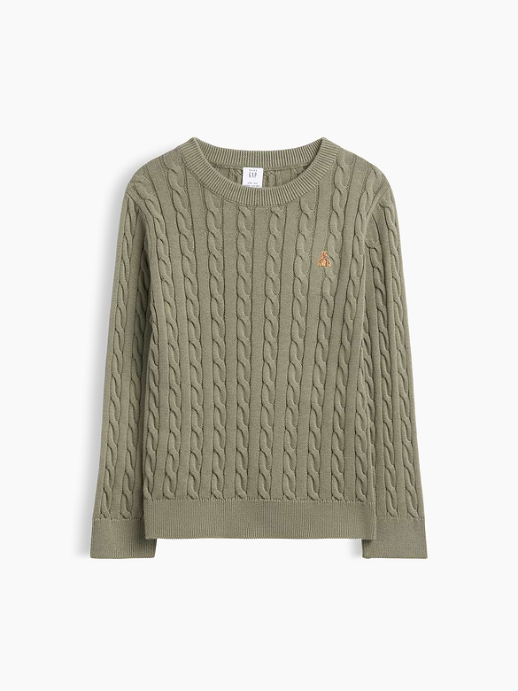 babyGap Brannan Bear Cable-Knit Crewneck Sweater