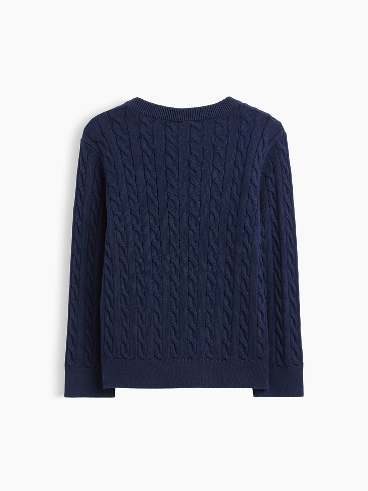 Image 3 of 3, babyGap Brannan Bear Cable-Knit Crewneck Sweater