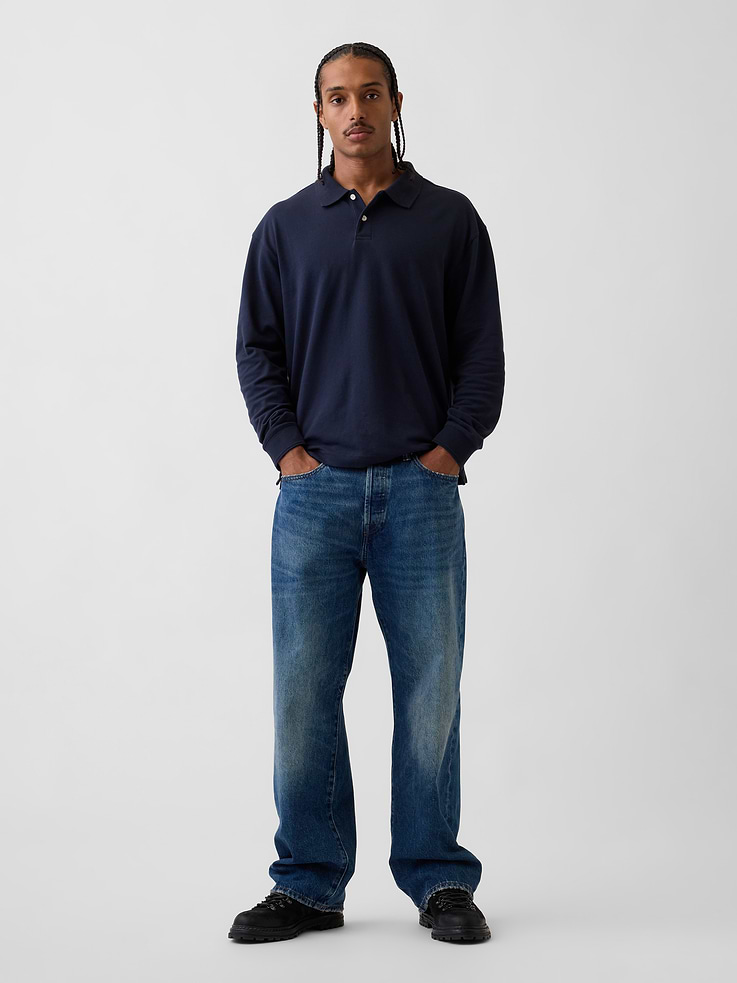 Image number 2 showing, Oversized Pique Polo Shirt