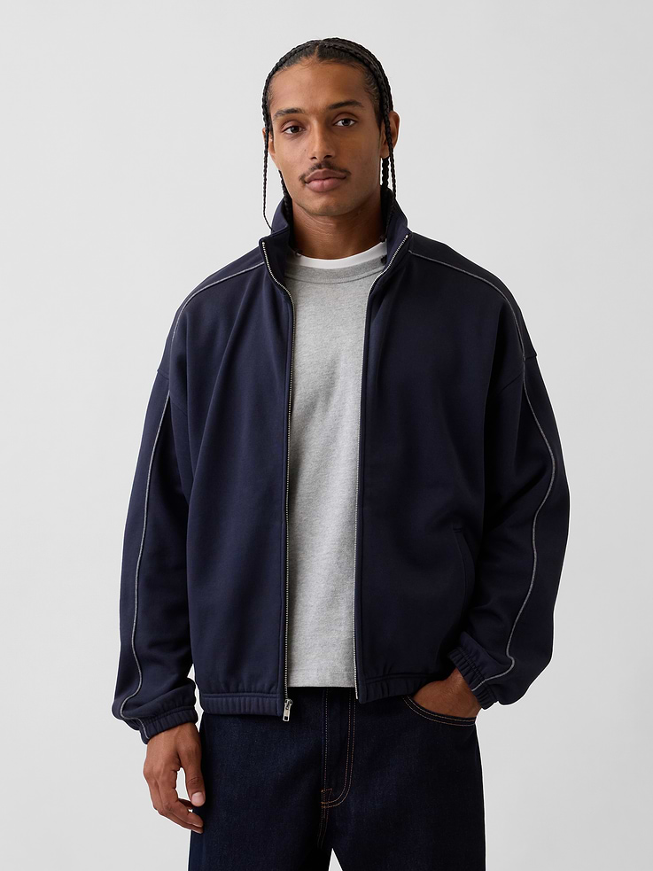 Image number 1 showing, Heavyweight Oversized Zip Jacket