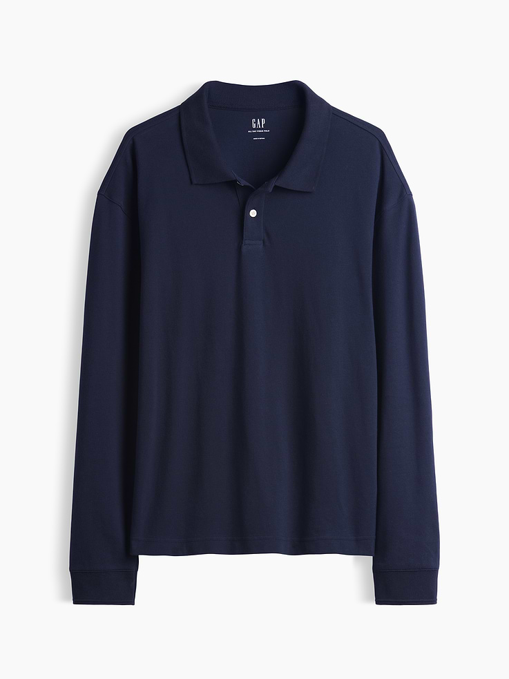 Image number 5 showing, Oversized Pique Polo Shirt
