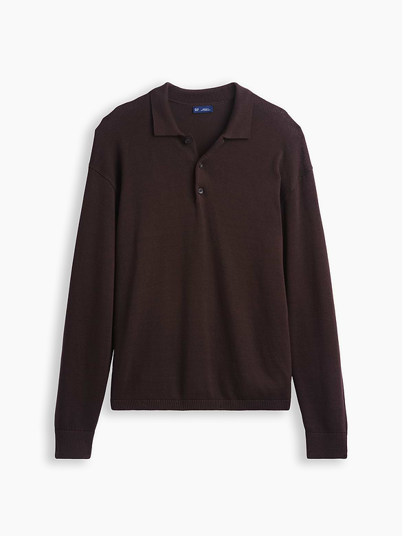 Relaxed Polo Sweater