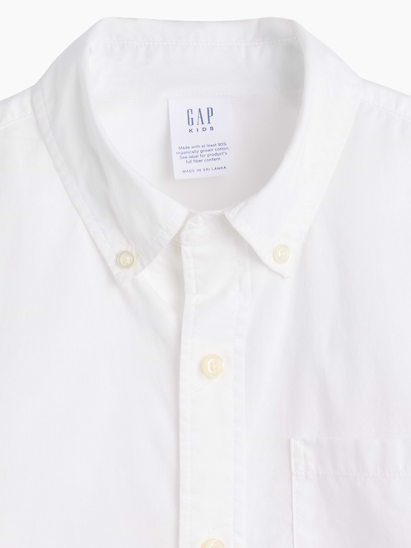 Kids Poplin Uniform Shirt