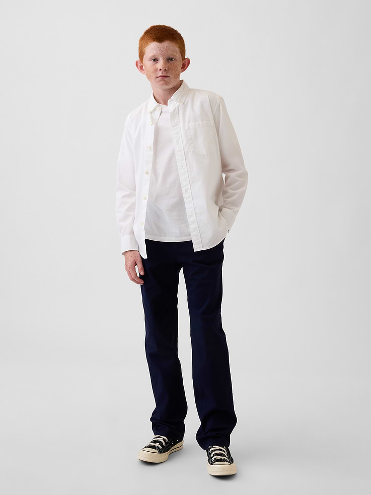 Image number 4 showing, Kids Poplin Uniform Shirt