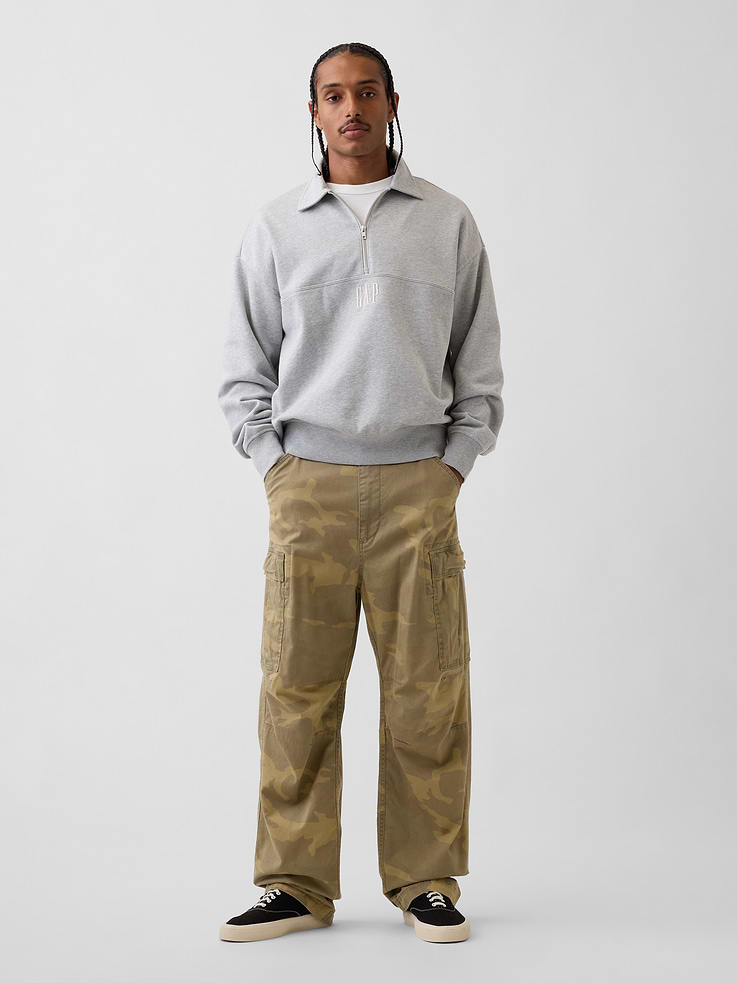 Image number 2 showing, Heavyweight Oversized Logo Half-Zip Pullover