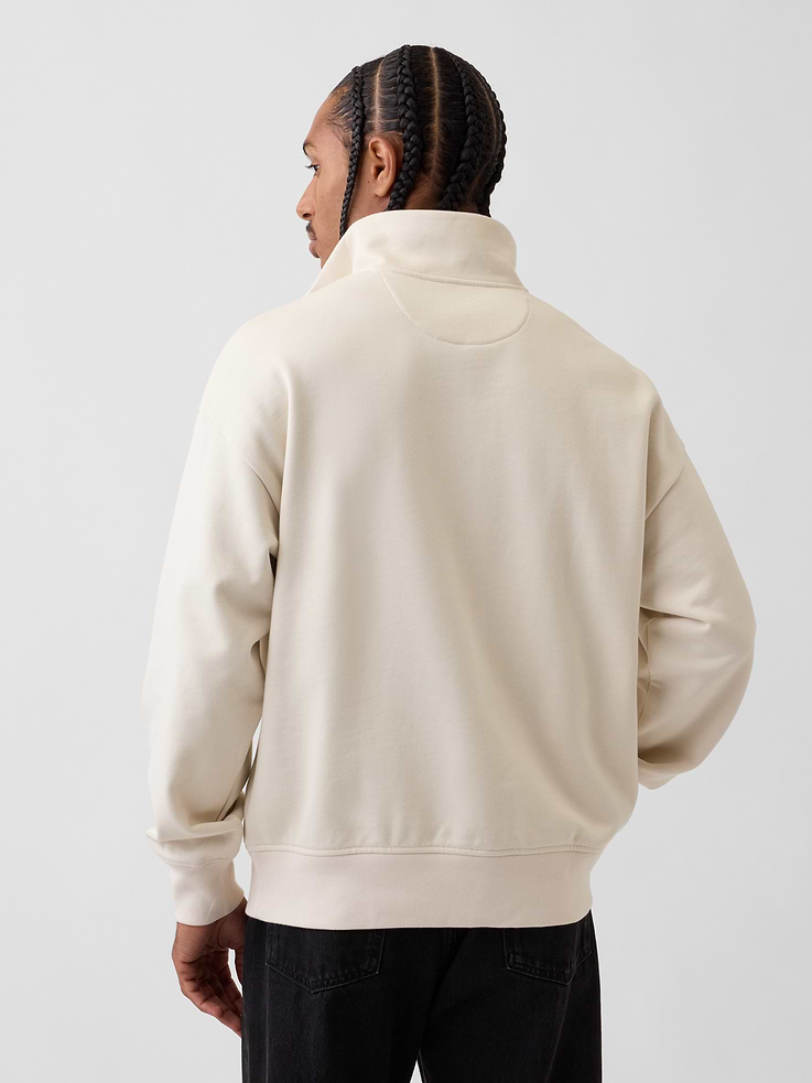 Image number 3 showing, Heavyweight Oversized Quarter-Zip Pullover