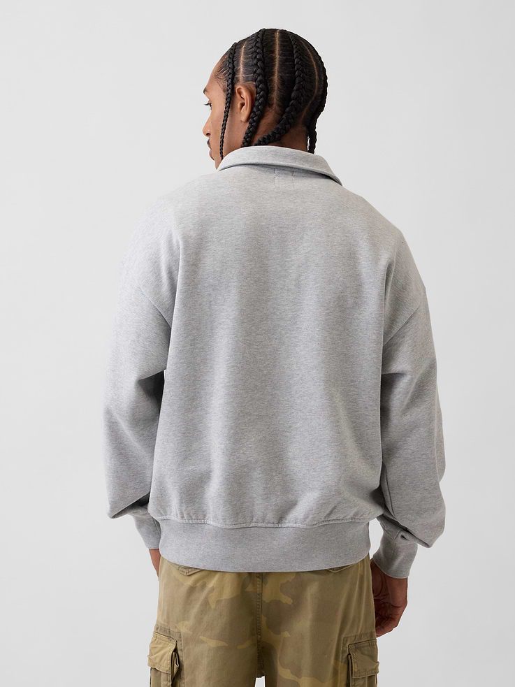 Image number 3 showing, Heavyweight Oversized Logo Half-Zip Pullover
