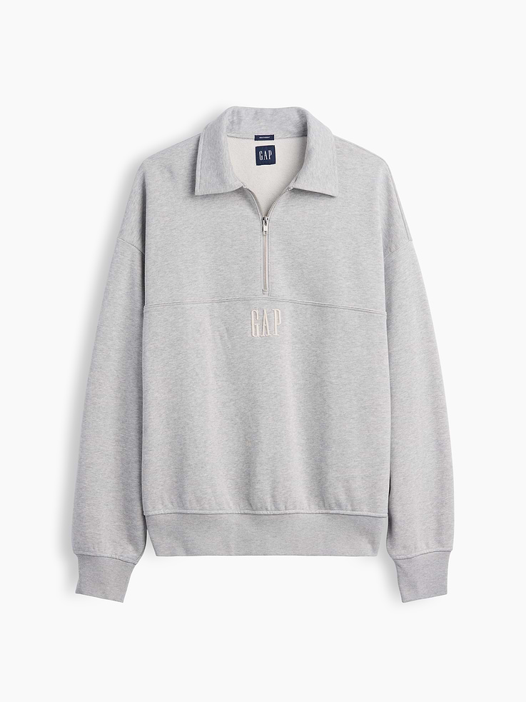 Image number 5 showing, Heavyweight Oversized Logo Half-Zip Pullover