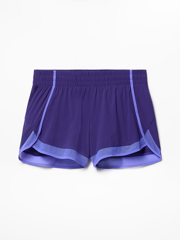Mesh Racer Run Mid Rise 4" Short