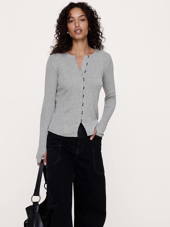 Airy Cotton Cardigan T-Shirt