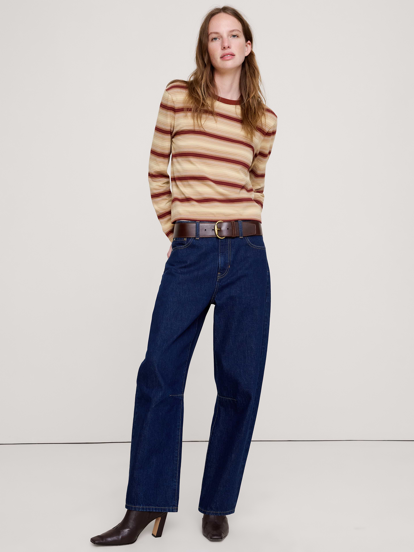Image number 1 showing, Vintage Cotton Long-Sleeve T-Shirt