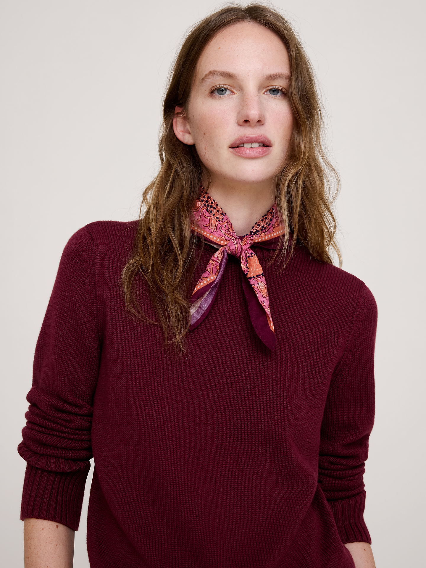 Image number 2 showing, Embroidered Cotton Scarf by Vismaya