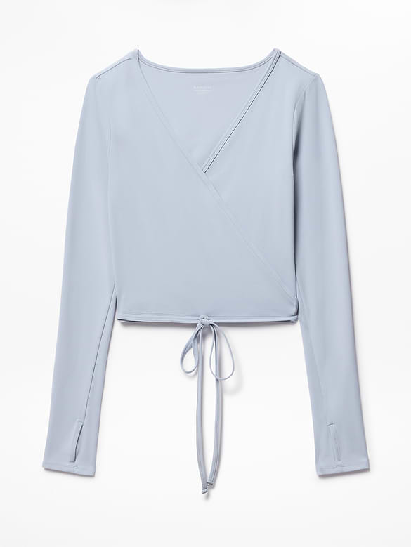 Transcend Wrap Crop Top