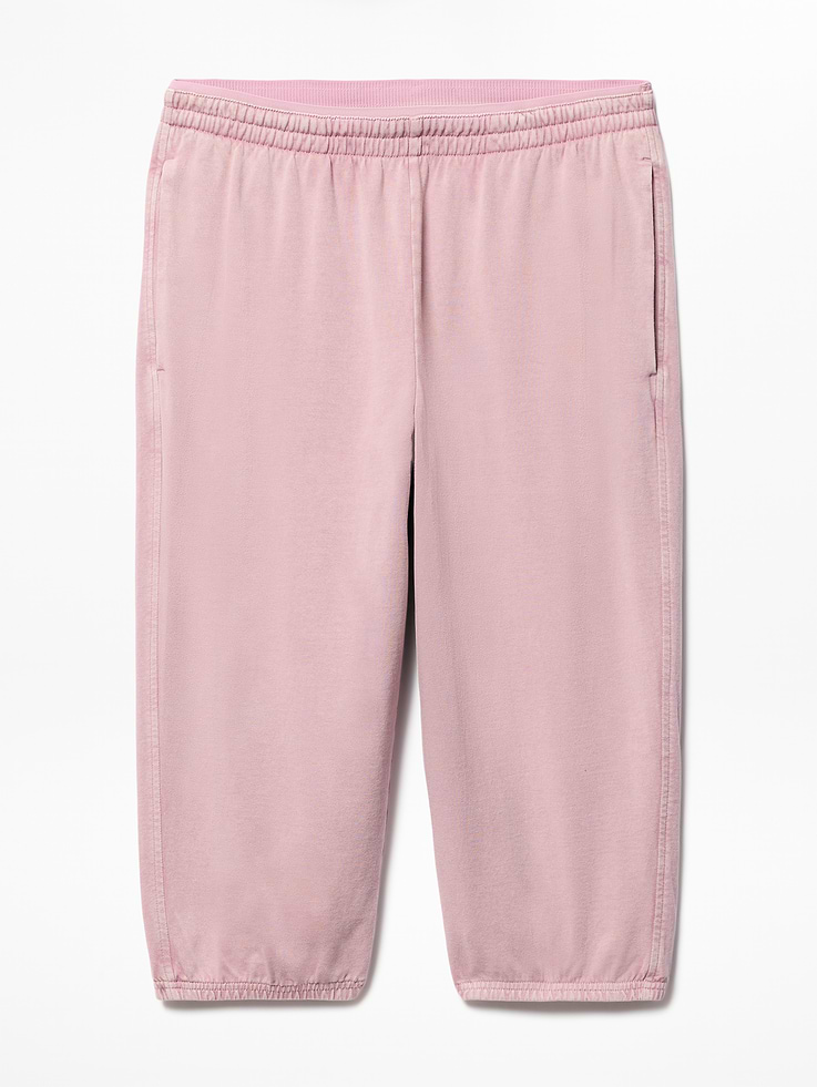 Image number 7 showing, Airy Cotton Terry Snow Wash Capri