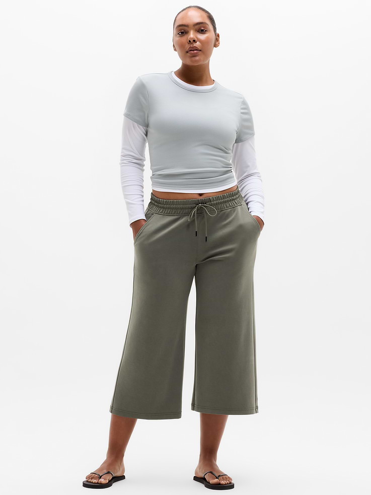 Image number 5 showing, Seasoft Wide Crop Pant