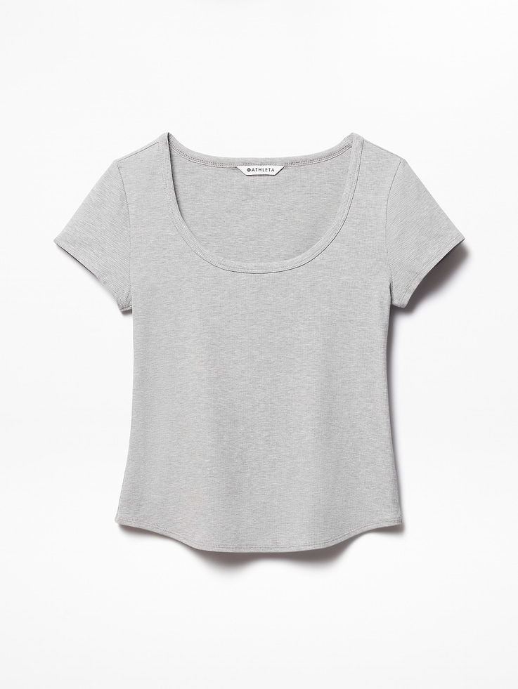 Image number 7 showing, Signature Rib Scoop Tee
