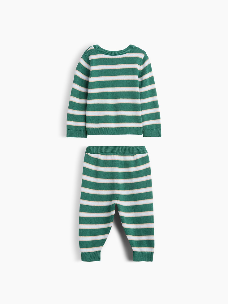 Image 2 de 2, Tenue avec chandail à rayures pour Bébé
