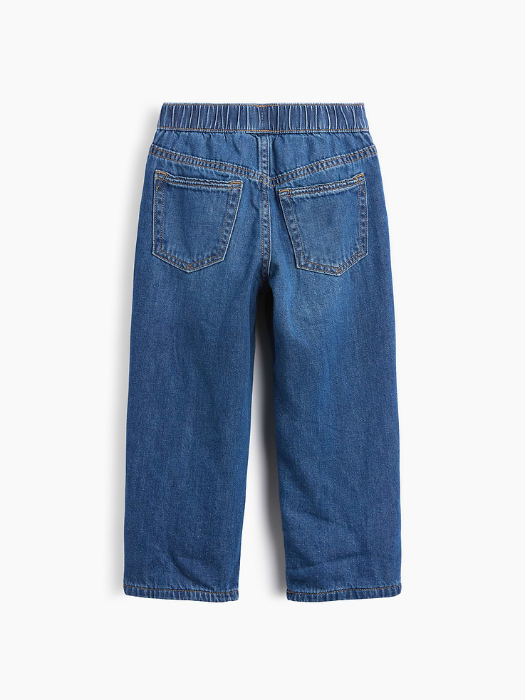 Image 2 of 4, Baby & Toddler Cozy-Lined Baggy Jeans