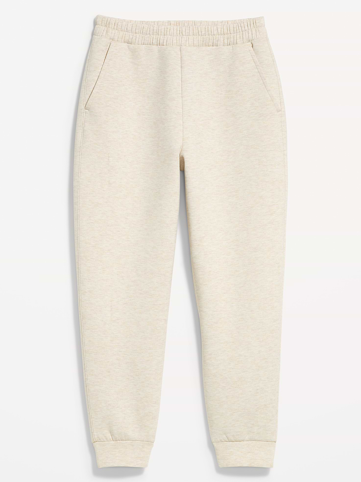 L'image numéro 7 présente Pantalon de jogging en molleton raffiné à taille haute