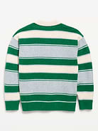 Image number 2 showing, SoSoft Oversized Collared Striped Sweater for Boys