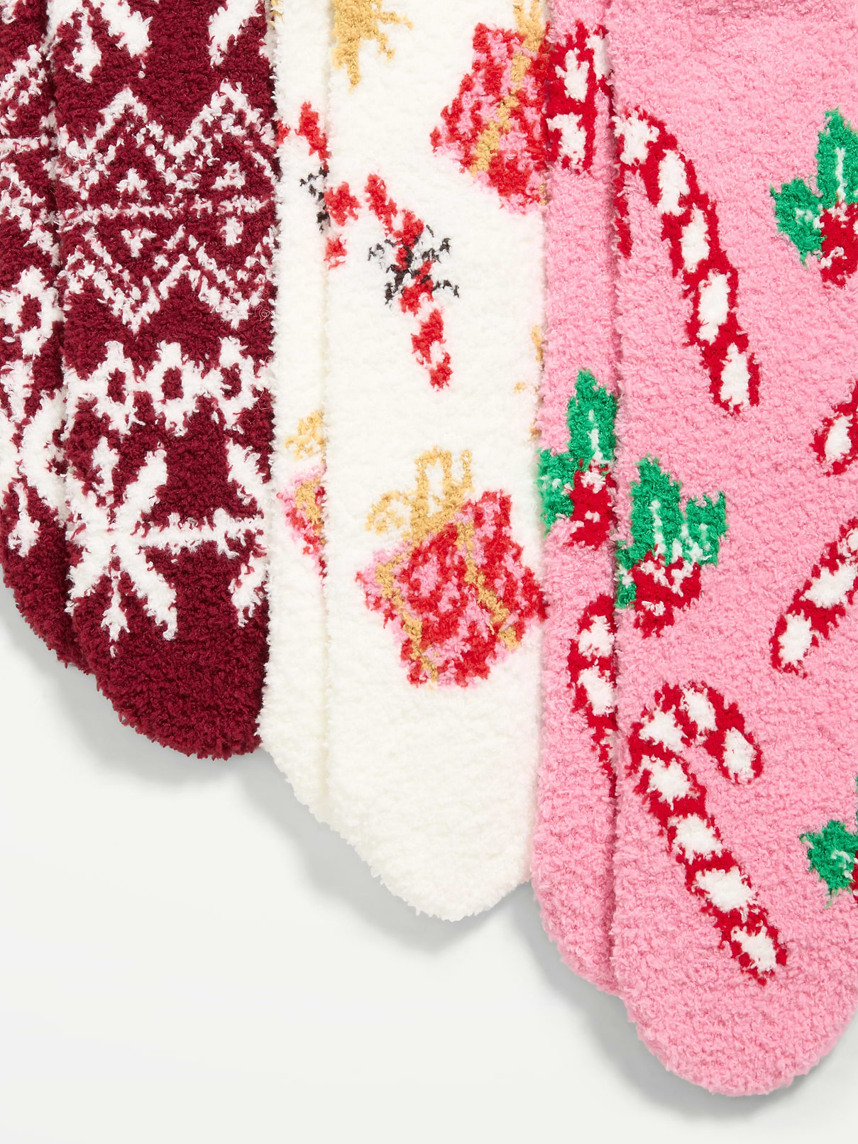 Image 2 of 2, Cozy Crew Socks 3-Pack for Women