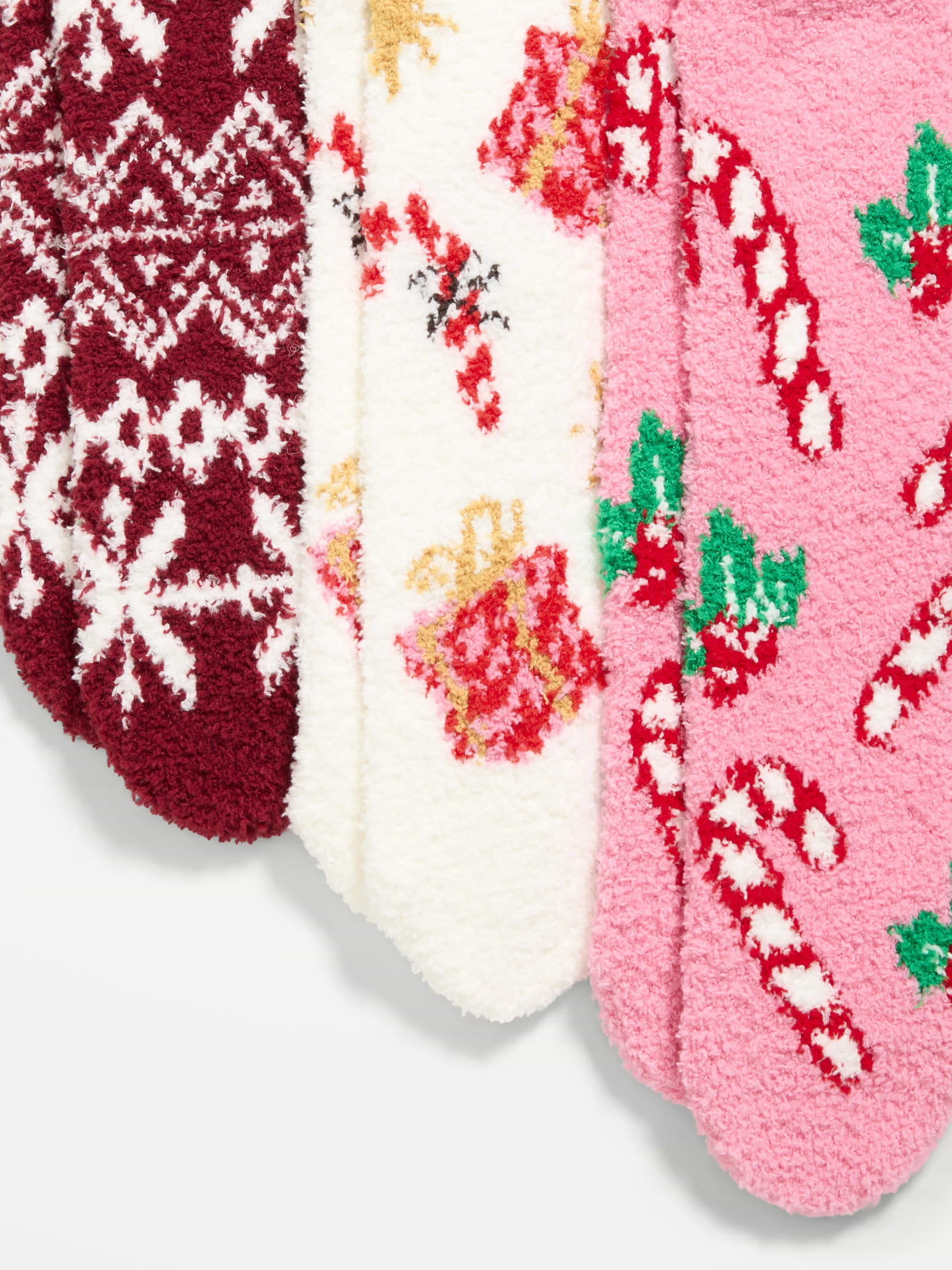 Image 2 of 2, Cozy Crew Socks 3-Pack for Women