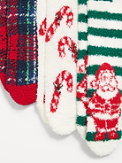 Image 2 of 2, Cozy Crew Socks 3-Pack for Women