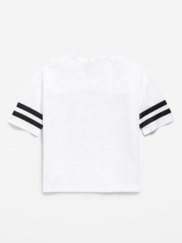 Oversized Football-Style Lifestyle Jersey T-Shirt for Boys