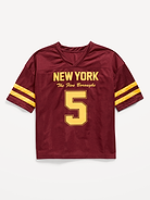 Image number 2 showing, Oversized Football-Style Lifestyle Jersey T-Shirt for Boys