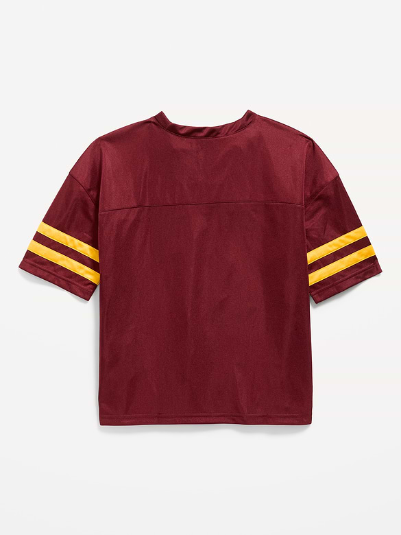 Oversized Football-Style Lifestyle Jersey T-Shirt for Boys