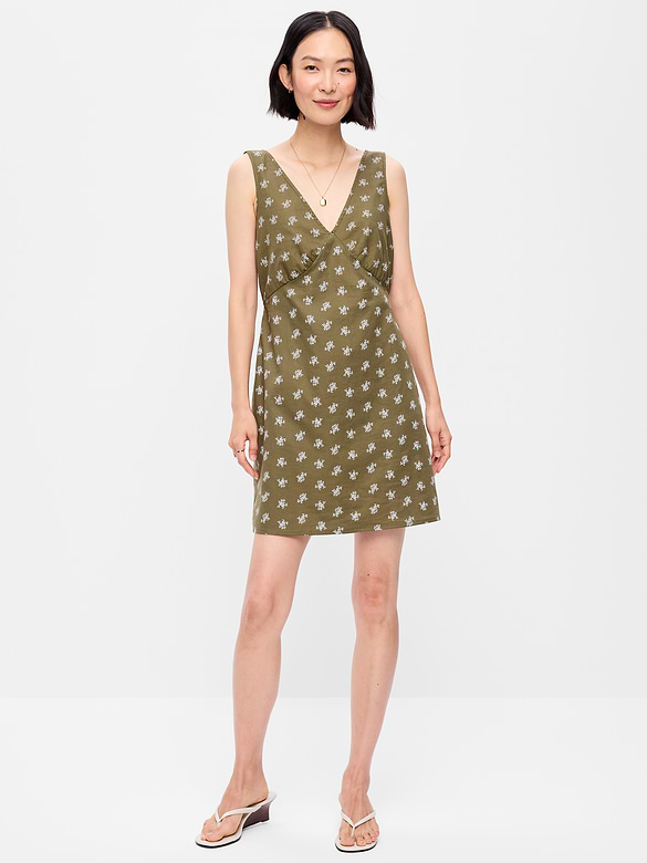 Sleeveless A-Line Mini Dress