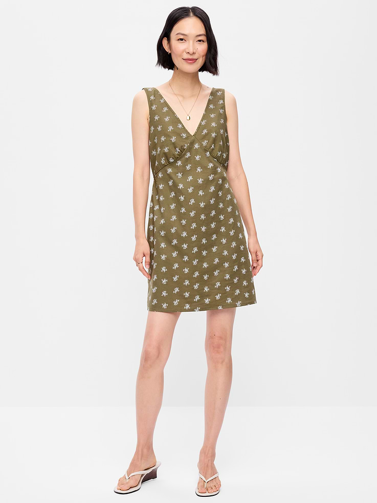 Image number 1 showing, Sleeveless A-Line Mini Dress