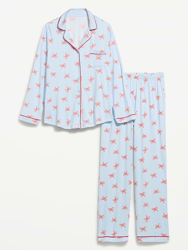 Image 3 of 8, Sunday Sleep Knit Jersey Pant Set