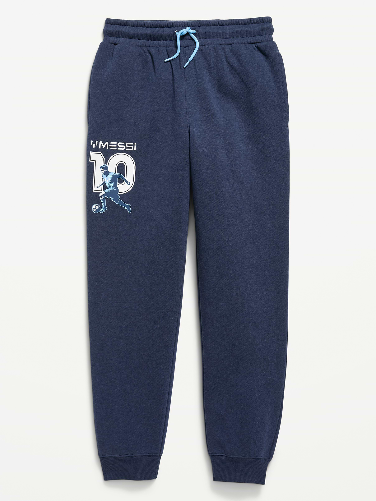 L'image numéro 1 présente Pantalon de jogging coupe généreuse en coton ouaté Messi™ pour garçon
