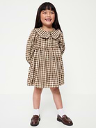 Image number 1 showing, Long-Sleeve Flannel Dress for Toddler Girls